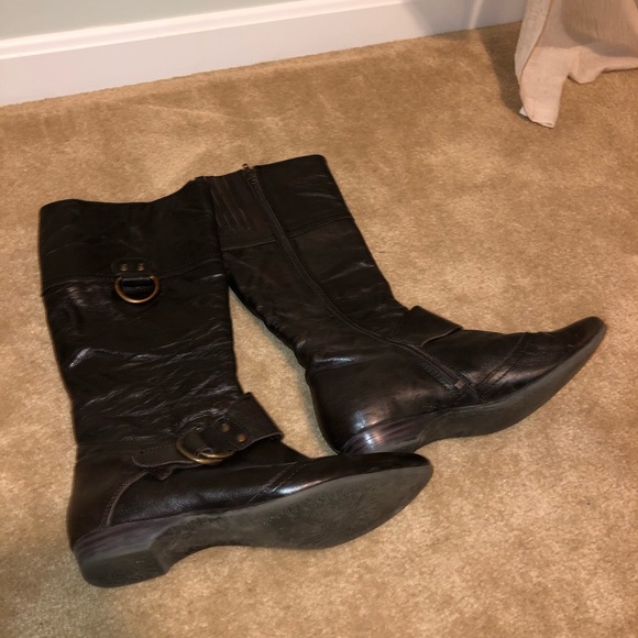 Diba Shoes - Dark Brown Diba Leather boots